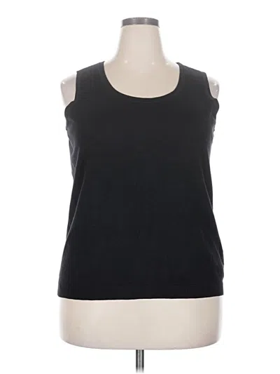 Pre-owned Talbots Sleeveless T-shirt In Black