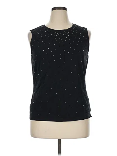 Pre-owned Talbots Sleeveless T-shirt In Black
