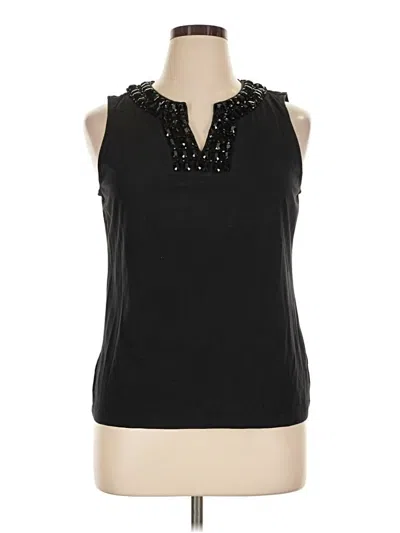 Pre-owned Talbots Sleeveless T-shirt In Black