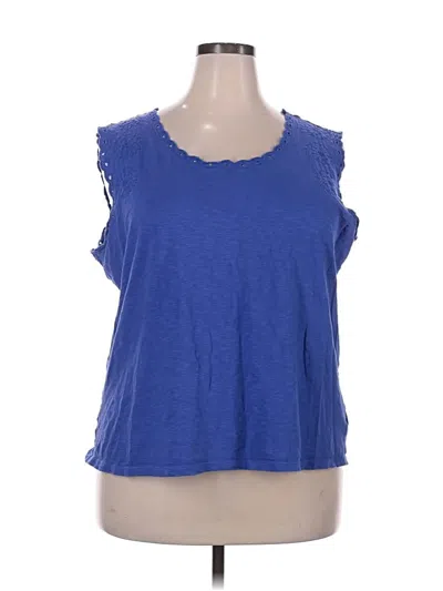 Pre-owned Talbots Sleeveless T-shirt In Blue