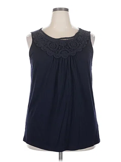 Pre-owned Talbots Sleeveless T-shirt In Blue