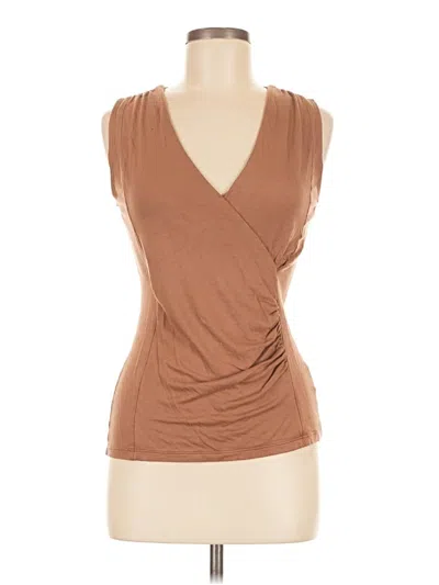 Pre-owned Talbots Sleeveless T-shirt In Brown