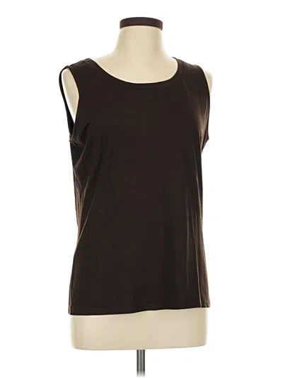 Pre-owned Talbots Sleeveless T-shirt In Brown