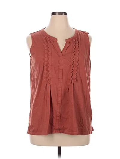 Pre-owned Talbots Sleeveless T-shirt In Brown