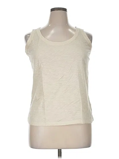 Pre-owned Talbots Sleeveless T-shirt In Ivory