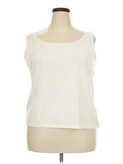 Pre-owned Talbots Sleeveless T-shirt In Ivory