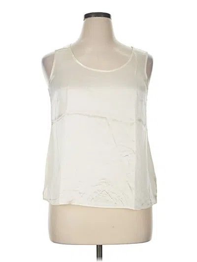 Pre-owned Talbots Sleeveless T-shirt In Ivory