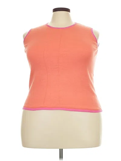Pre-owned Talbots Sleeveless T-shirt In Orange