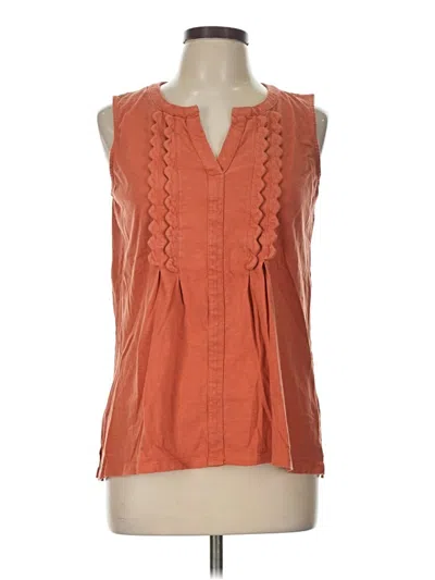 Pre-owned Talbots Sleeveless T-shirt In Orange