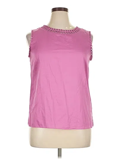 Pre-owned Talbots Sleeveless T-shirt In Pink