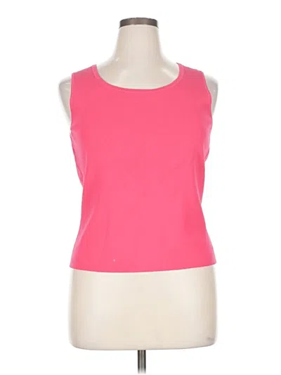 Pre-owned Talbots Sleeveless T-shirt In Pink