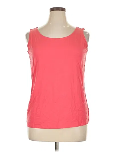 Pre-owned Talbots Sleeveless T-shirt In Pink