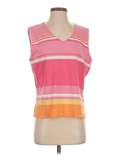 Pre-owned Talbots Sleeveless T-shirt In Pink