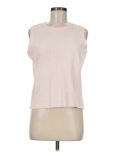 Pre-owned Talbots Sleeveless T-shirt In Pink
