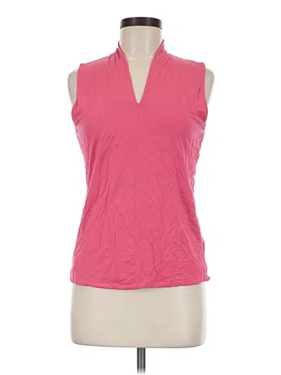 Pre-owned Talbots Sleeveless T-shirt In Pink