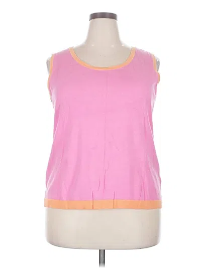 Pre-owned Talbots Sleeveless T-shirt In Pink