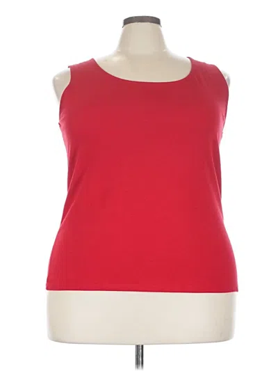 Pre-owned Talbots Sleeveless T-shirt In Red