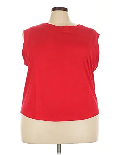 Pre-owned Talbots Sleeveless T-shirt In Red