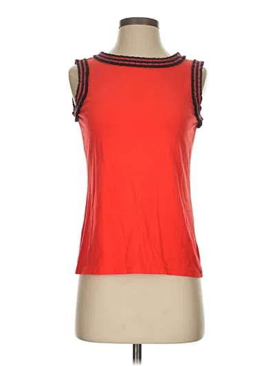 Pre-owned Talbots Sleeveless T-shirt In Red