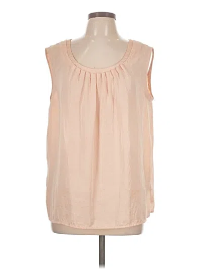 Pre-owned Talbots Sleeveless T-shirt In Tan