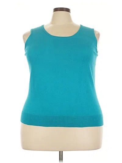 Pre-owned Talbots Sleeveless T-shirt In Teal