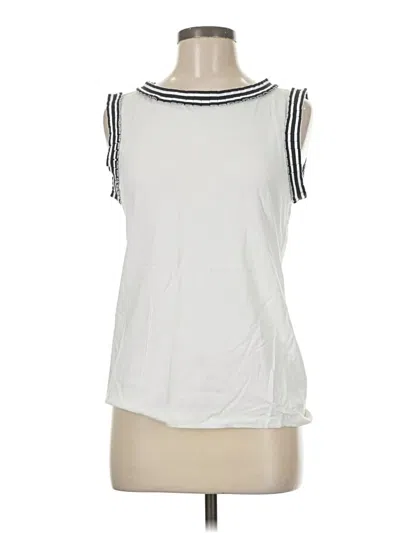 Pre-owned Talbots Sleeveless T-shirt In White