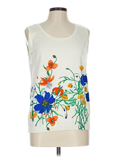 Pre-owned Talbots Sleeveless T-shirt In White