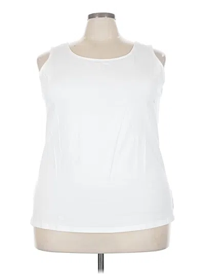 Pre-owned Talbots Sleeveless T-shirt In White