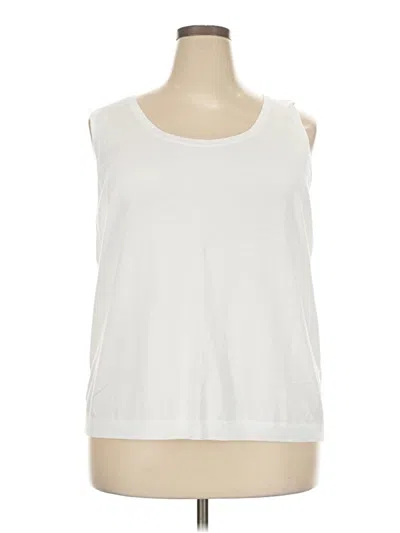 Pre-owned Talbots Sleeveless T-shirt In White