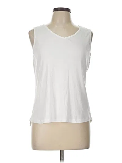 Pre-owned Talbots Sleeveless T-shirt In White