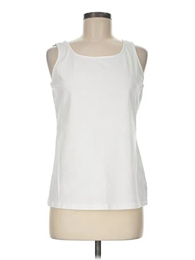 Pre-owned Talbots Sleeveless T-shirt In White