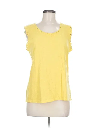 Pre-owned Talbots Sleeveless T-shirt In Yellow
