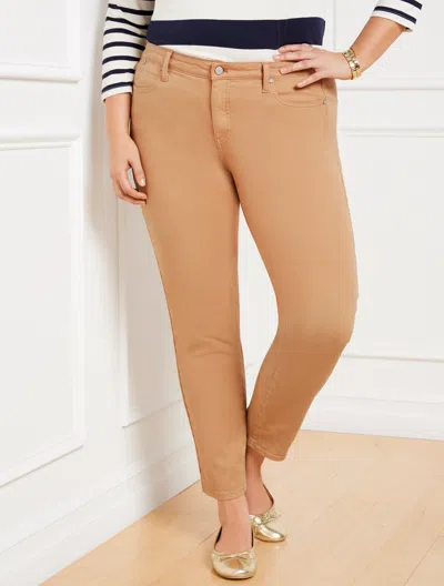 Talbots Slim Ankle Jeans - Pigment Dye - Toasted Coconut - 22