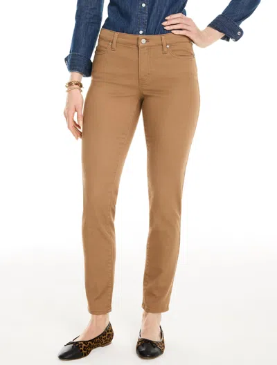 Talbots Slim Ankle Jeans - Solids - Cafe Au Lait - 10l