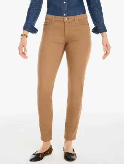 Talbots Slim Ankle Jeans - Solids - Curvy Fit - Cafe Au Lait - 2