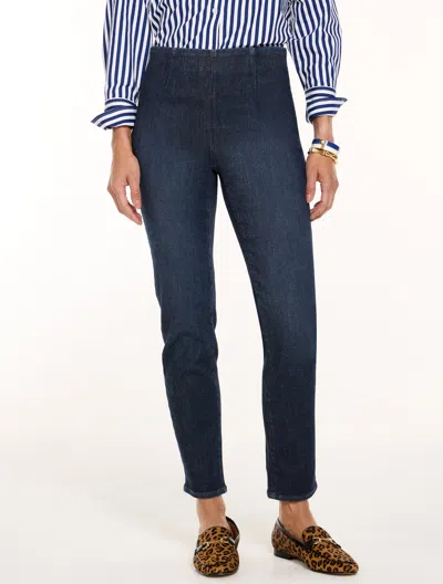 Talbots Slim Ankle Pull-on Travel Jeans - Emmy Wash - Xs