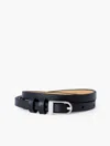 Talbots Slim Leather Belt - Blue - Xl  In Blue