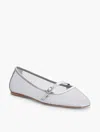 Talbots Sloan Mary Jane Mesh Flats - Silver - 11m