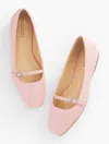 Talbots Sloan Mary Jane Nappa Flats - Warm Blush - 11m