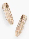 Talbots Sloane Woven Metallic Ballet Flats - Gold - 11m