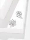 Talbots Snow Burst Stud Earrings - Crystal/shiny Silver - 001  In Silver