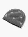 Talbots Snowflake Embellished Soft Knit Beanie - Shadow Heather - 001
