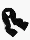 Talbots Soft Cable Knit Scarf - Black - 001