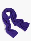 Talbots Soft Cable Knit Scarf - Brilliant Purple - 001