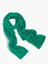 Talbots Soft Cable Knit Scarf - Lush Green - 001