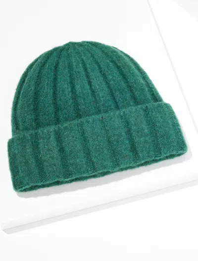 Talbots Soft Ribbed Beanie - Highland Green - 001