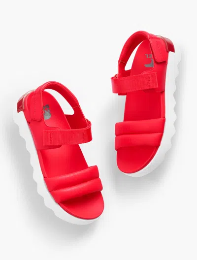 Talbots Â¢ Vibe Sandals - Red/white - 10 1/2 M  In Red,white