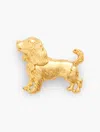 Talbots Spaniel Dog Brooch - Gold - 001  In Gold