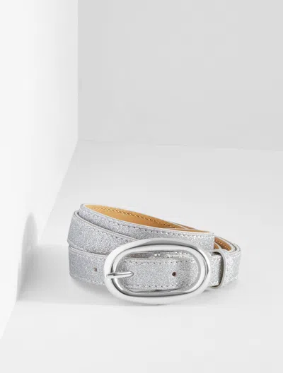 Talbots Sparkle Belt - Silver - Xl