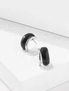 Talbots Split Hoop Earrings - Black/silver - 001  In Multi